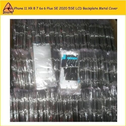 50Pcs Phone LCD Screen Back Metal Cover for iPhone 11 XR 8 7 6s 6 Plus SE 2020 5SE LCD Digitizer Backplate metal shield Cover