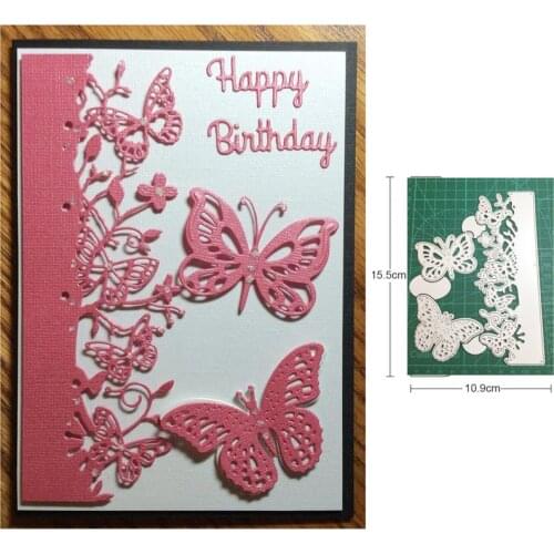 Craft dies metal cutting dies cut die flower Butterfly background border Scrapbooking dies knife mould blade punch stencils dies
