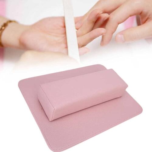 Soft Nail Art Beauty Salon Hand Pillow Arm Rest Holder Cushion Leather Manicure Table Mat Set Manicure Tool Nails Art Accessory