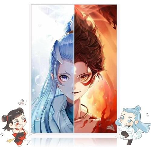Painting by numbers art paint by number Hand-painted anime version of Nezha home background wall corridor decorative painting