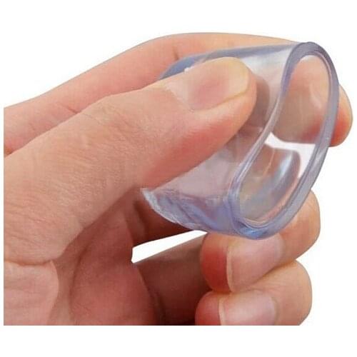 18mm chair feet leg cap feet ends,cover pad transparent PVC clear plastic tube feet end furniture table desk tube inserted end