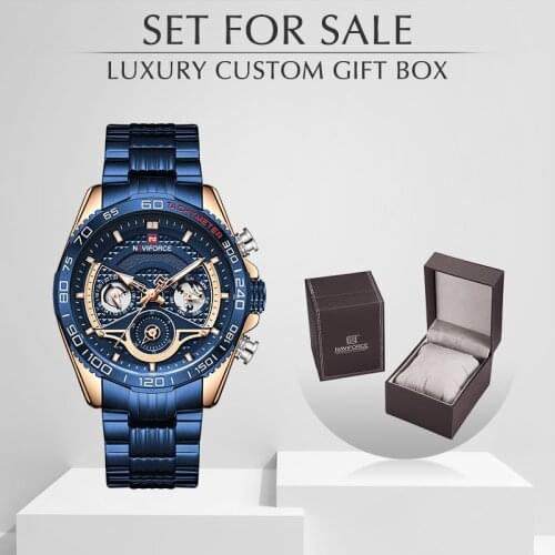 NAVIFORCE New Men Watch Luxury Brand Fashion Sport Waterproof Watches Mens Stainless Steel Wristwatch Clock Relogio Masculino