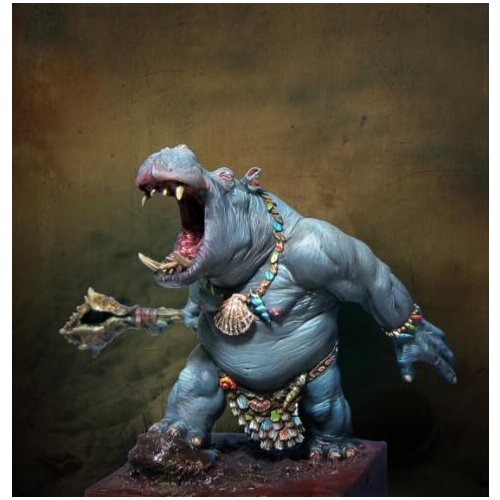 New Unassembled 1/24 75mm The hippo soldier Haan 75mm Resin Kit DIY Toys Unpainted resin model