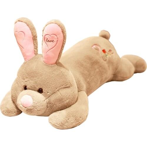New rabbit plush toy giant bunny doll soft stuffed bed pillow birthday girl gift decoration 120cm 150cm DY50632