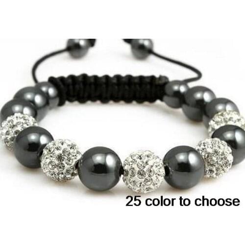 Gh65 10mm micro pave CZ Disco Ball Beads mix multicolor Bracelet new arrival Gift for crystal