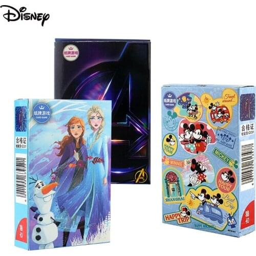 Disney Marvel Mickey Mouse Spider-man Poker Cards Anime Pattern Poker men women Casual Party Game Stress Relief Toy Magic Prop