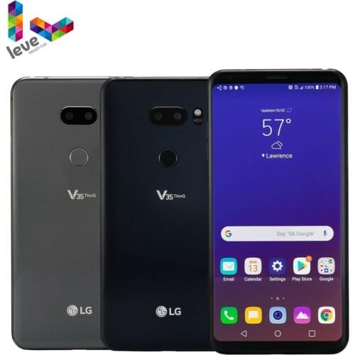 LG V35 ThinQ V350N V350AWM Unlocked Mobile Phone 6.0" 6GB RAM 64GB ROM 16MP Octa Core Fingerprint 4G LTE Android Smartphone