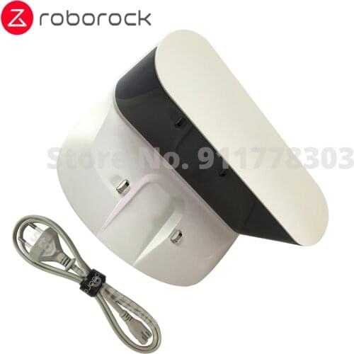 Original Dock Charger Power Cord EU US Plug for Roborock S6 S60 61 Robotic Vacuum Cleaner Spare Part Dock Base White