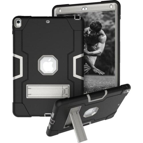 Silicone Shockproof Case For Apple iPad Pro 10.5 2017 (A1701 A1709 A1852) Kids Safe Armor Heavy Duty Rubber Case + FilmPen