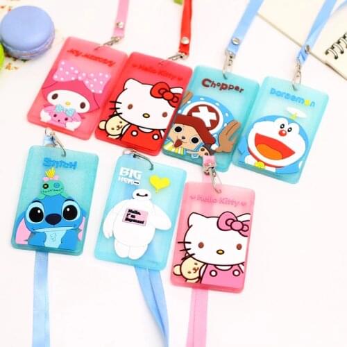 Cute Kawaii Cartoon Characters Silicone Bus Card Holder Card / ID Holder / Bus / Credit Card Cover Wholesale