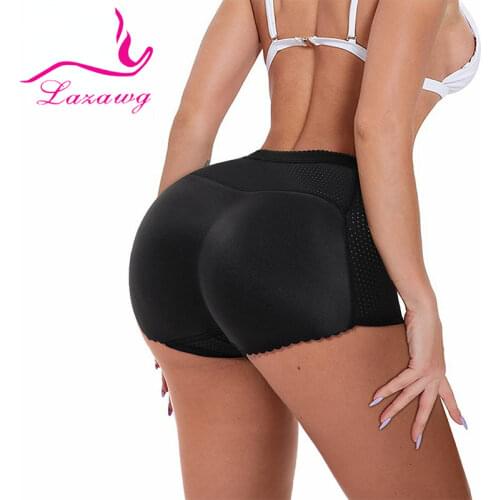 LAZAWG Women Butt Lifter Padded Shapewear Enhancer Control Panties Body Shaper Underwear Fake Butt Booty Push Up Seamless Briefs