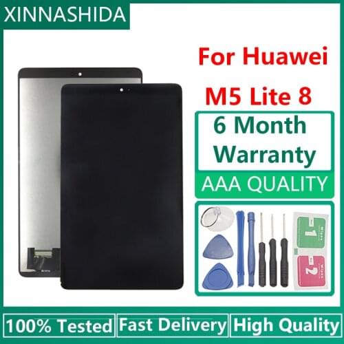 8” LCD For Huawei Mediapad M5 Lite 8 2019 JDN2-W09 JDN2-AL00 JDN2-L09 LCD Display Touch Screen Plane Digitizer Assembly