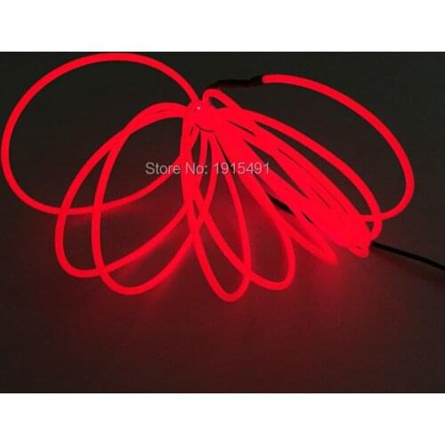 10 Color Optional 3.2mm 10Meters Flexible EL Wire Craft Car Decor Neon Holiday Light DC-5V USB Steady on Inverter