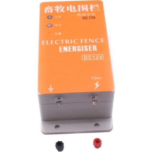 10KM Electric Fence Solar Energizer Charger Controller XSD-270B Animal Horse Cattle Poultry Farm Shepherd Livestock Tools