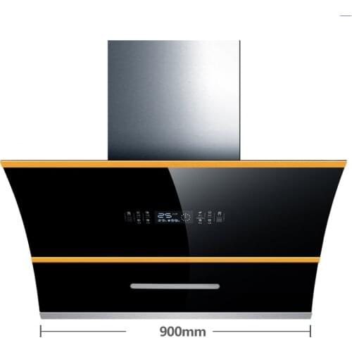 220V Wall-Mounted High Suction Range Hood 360W Household Stainless Steel Dual-Motor Side Suction Kitchen Touch Range Hood