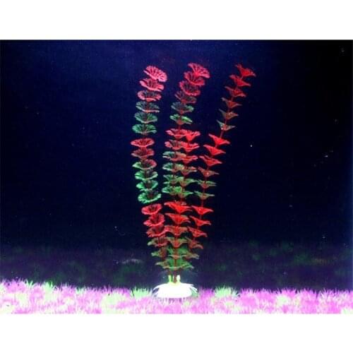 30cm High Quality Aquarium Plants Aquarium Decoration Artificial Plants Plastic Fish Tank Decorations 1Pcs