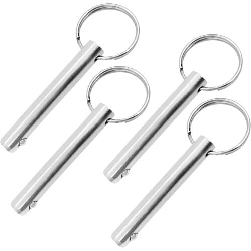4 Pack Boat Bimini Top Quick Release Pin 3/8 inch 10mm Diameter 2.75inch Grip Length