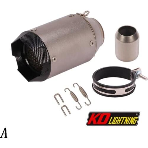 51mm Motorcycle Exhaust Vent Pipe Without Silencer Stainless Steel 165/160mm Exhaust System Modified For ATV Street Bike