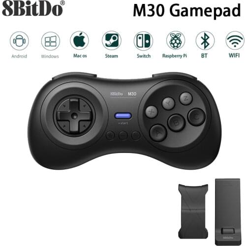 8BitDo M30 Bluetooth Gamepad Game Controller for Nintend NS Switch for Sega Genesis Mega Drive Style