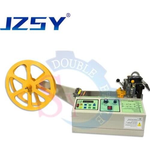 Automatic hot cold knife nylon webbing tape ribbon cutting machine/computer magic tape elastic belt braid cutter equipment