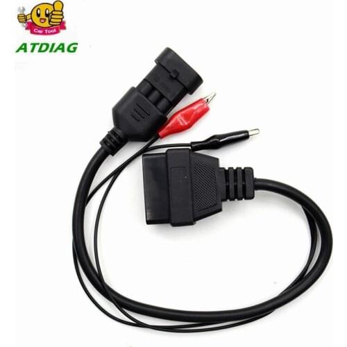 10pcs/lot Car cable for Fi*at 3 Pin to 16 Pin OBDII OBD2 connector Adapter Auto Car Cable obd 3pin Diagnostic Cable