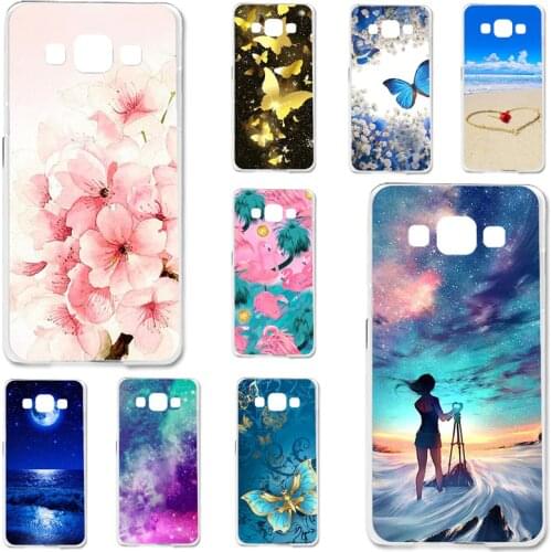 TPU Cases For Samsung Galaxy A5 2014 A500F Case Silicone Floral Painted Bumper For Samsung Galaxy A5 2014 5.0 inch Phone Cover