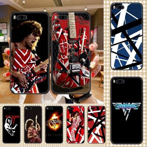Eddie Van Halen Guitar Phone case For Xiaomi Mi Max Note 3 A2 A3 8 9 9T 10 Lite Pro Ultra black fashion funda tpu back pretty