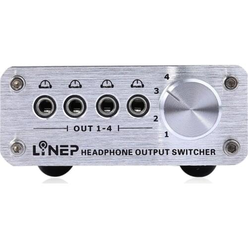 Four-in and four-out audio switcher headphone switcher MP3 switcher audio switcher headphone switcher