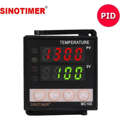 Universal Thermostat Input PT100 K Thermocouple Digital PID Temperature Controller Regulator Relay Output for Heating Cooling