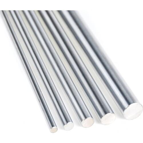 2pcs 6mm 8mm 10mm 12mm 16mm 8 400mm linear shaft 3d printer parts 8mm 400mm Cylinder Chrome Plated Liner Rods axis
