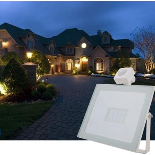 Motion Sensor LED floodlight 10W/30W/50W AC 110V/220 V floodlight reflector foco LED outside Waterproof IP67 Outdoor SpotLight