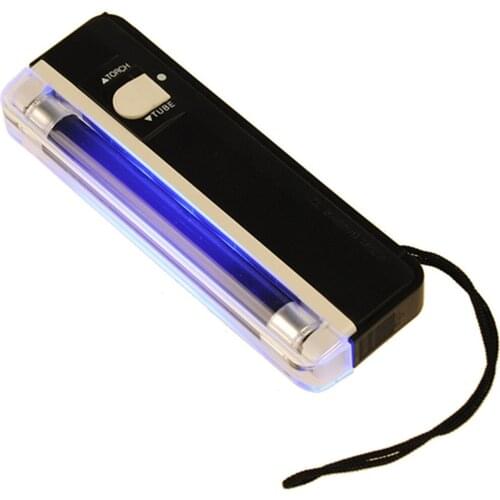 Fake Counterfeit Currency Detector 2 in 1 Handheld Portable UV Black Light Torch Portable Fake Money Cash Detector Money Tester