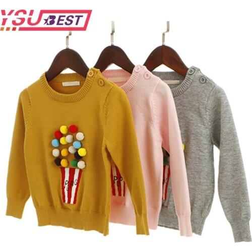 Spring Boys Knitted Sweater Autumn Baby Girls Sweater Kid Knitwear Popcorn Sweaters for Girl Knitted Sweater Pullover Clothe