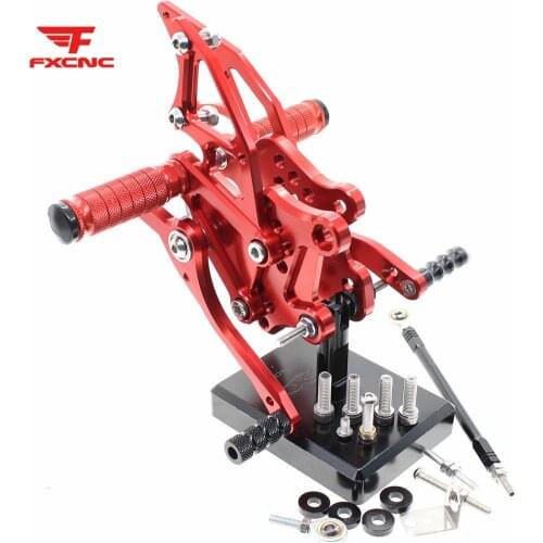 For Yamaha YZF R25 R3 R 25 R3 2015 - 2016 Aluminum CNC Adjustable Motorcycle Rearset Footrest Foot Pegs Rearset Rear Sets Pedal