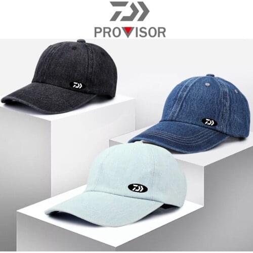 Daiwa Summer Outdoor Sports Fishing Sun Hat 2020 Mens and Womens Hiking and Riding Casual Cowboy Baseball Caps Peaked Cap