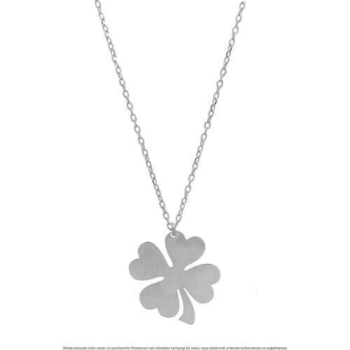 Clover Leaf Silver Necklace 925 Sterling