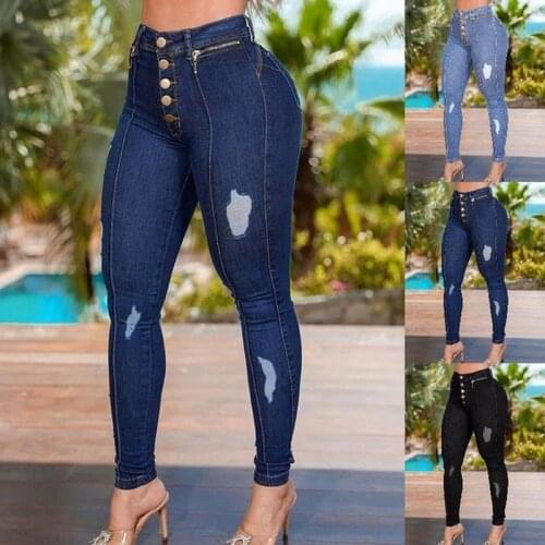Koodred Womens Ripped Jeans