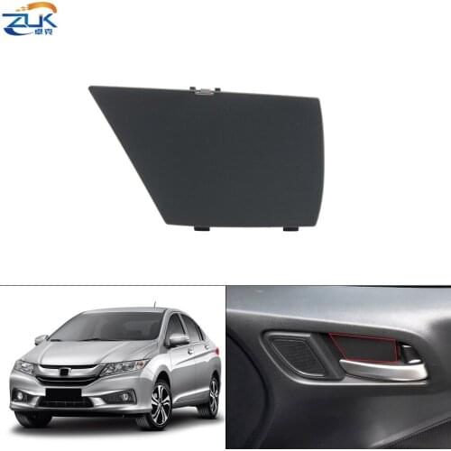 ZUK Auto Car Interior Door Handle Trim Cap Black Front=Rear For HONDA For CITY GM6 2015-2020 72121-T9J-H01ZA 72161-T9J-H01ZA