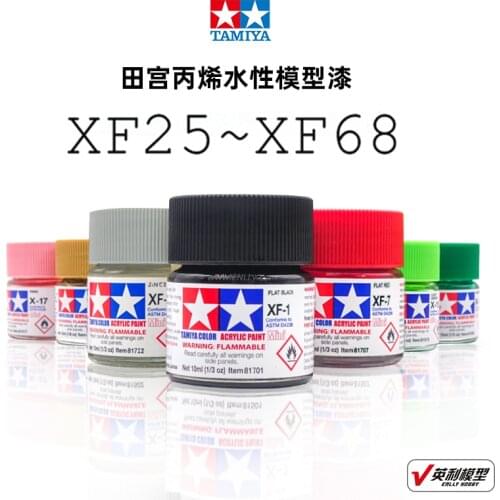 10ml Tamiya Water-Based Propylene Oil Paint XF25-XF68 Colors Painting For Assembly Model
