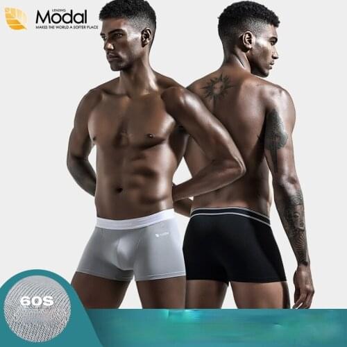 Mens underwear 60 Modal one-piece U-convex solid color comfortable and breathable underwear mens spot for xiaomi youpin