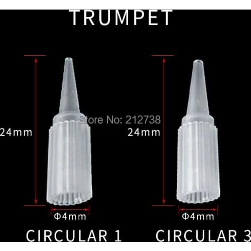 100PCS 1R 3R Wholesale Tattoo Permanent Makeup Eyebrow Lips Disposable Plastic Tips Nozzles For Needles Supply-B0