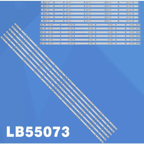 New 12pcs/Kit LED strips for PHILIPS 55 TV 55PUS6753 55PUS6412 55PUS7503 T550QVN05.7 LB55073 V0_01 V0_02 V1_02 V1_03
