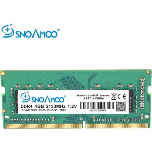 SNOAMOO DDR4 RAM Memory 4GB 2133MHz 2400 MHz for Notebook Memoria support memoria ddr4 notebook