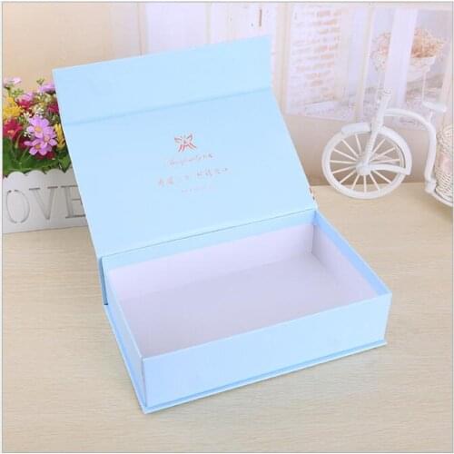 Wholesale 500pcs/lot Custom Rigid Cardboard Paper Magnet rigid Box for Gifts chic small jewerly packaging box