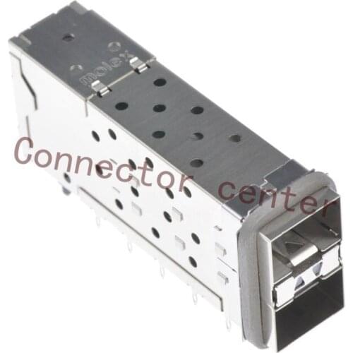Original Molex SFP+ Stacked 2-by-1 Multi-Port Connector with 2 Inner Lightpipe Ports 76090-5002
