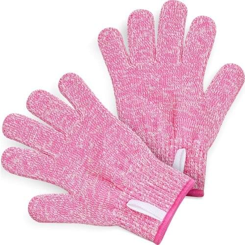 1 Pair High Strength Heat Resistant Anti-cut Level 5 Protection Working Gloves Cooking Tools for Kids Kitchen Supplies
