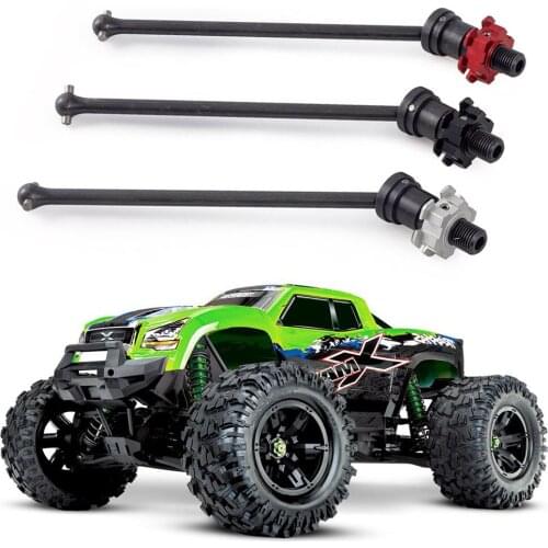 2PCS Harden Steel CVD Drive Shaft Front Rear Stub Axle Set for 1/5 Proportion Traxxas X-Maxx 77086-4 Monster Truck Upgrade Part