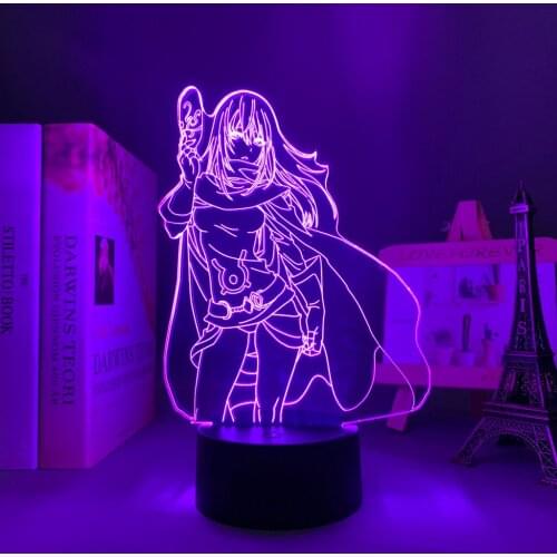 Led Light Manga Slime Isekai Shizue Izawa for Kids Bedroom Decor That Time I Got Reincarnated As A Slime Anime 3d Lamp TenSura