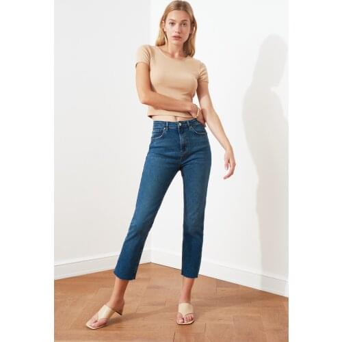 Trendyol Pettitoes Discrete High Waist Slim Fit Jeans TWOSS21JE0014