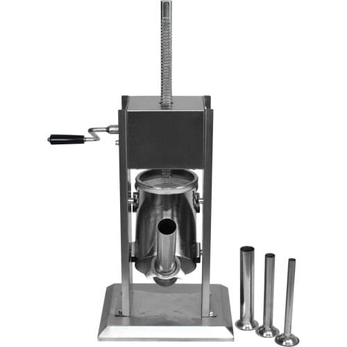 3L Vertical Manual Sausage Stuffer Sausage Maker Machine Stainless Steel Kitchen Meat Tools